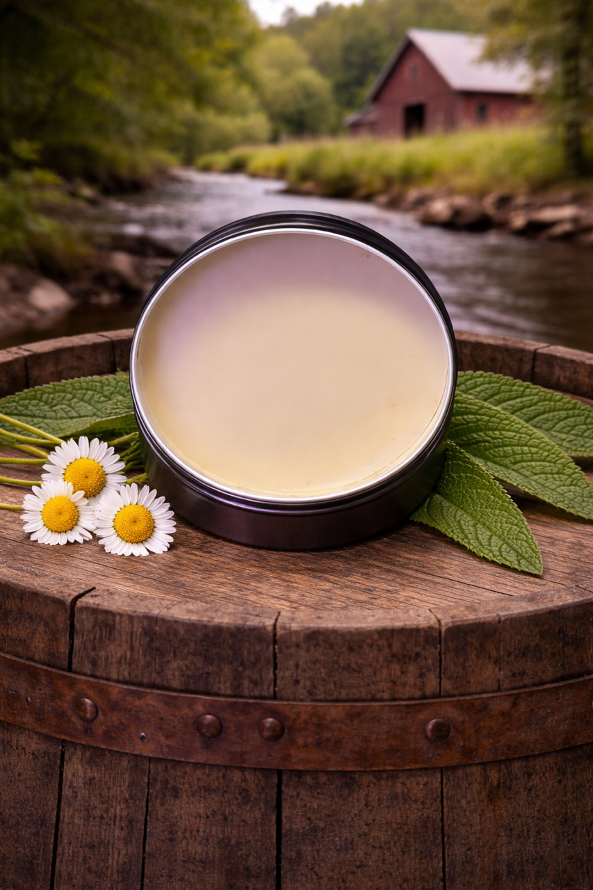 Meadow Herb Tallow Salve (Comfrey/Chamomile)